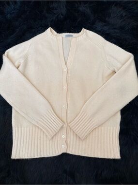 Malo Cream Button-Front Women's Cardigan Sweater